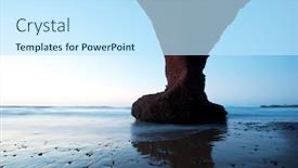  Presentation with morocco - Colorful slides enhanced with arch-rock-formation backdrop and a sky blue colored foreground