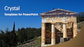  Presentation with ancient greece - Theme featuring st franciscus xavierius or de krijtberg a tepe 1881-1883 church in amsterdam background and a tawny brown colored foreground