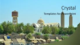  Presentation with orthodox - Audience pleasing theme consisting of archangeld - aswan egypt - archangel michael's backdrop and a arctic colored foreground