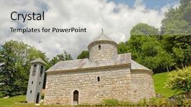  Presentation with orthodox - PPT theme enhanced with archangeld - st michael the archangel orthodox background and a  colored foreground