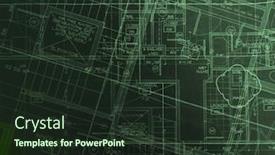  Presentation with blue abstract - Cool new slides with archecture-plans-abstract-blue backdrop and a wine colored foreground