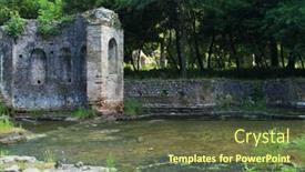  Presentation with albania - Presentation having skanderbeg - archeological site of butrint background and a tawny brown colored foreground