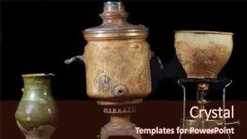  Presentation with archeology - Cool new presentation design with archeology as hobby old russian backdrop and a wine colored foreground