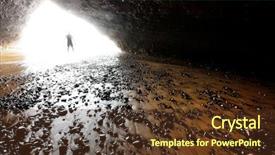  Presentation with arches - PPT layouts featuring arches atlantic ocean morocco africa background and a tawny brown colored foreground