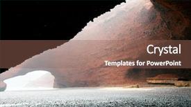  Presentation with arches - Amazing PPT theme having arches atlantic ocean morocco africa backdrop and a violet colored foreground