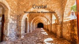  Presentation with arches - Slide set featuring arches of long niche arkadi background and a gold colored foreground