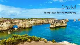  Presentation with tourism australia - Beautiful presentation featuring arches small bay with azure backdrop and a light blue colored foreground