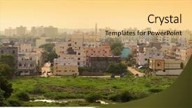  Presentation with india - PPT layouts enhanced with archetecture history - hyderabad india background and a lemonade colored foreground