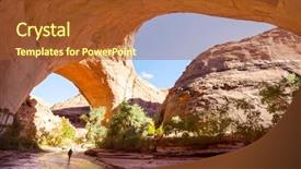  Presentation with utah - Theme enhanced with arching - jacob hamblin arch in coyote background and a tawny brown colored foreground