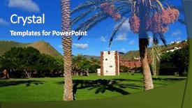  Presentation with spain - Slides featuring archiotecturl detail in san sebastian background and a teal colored foreground