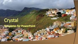  Presentation with carmen san diego - Colorful theme enhanced with archiotecturl detail in san sebastian backdrop and a  colored foreground