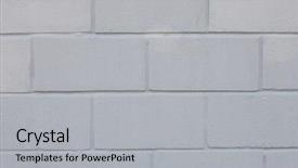  Presentation with brick wall - Cool new PPT theme with architechture - closeup shot of brick wall backdrop and a  colored foreground