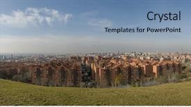  Presentation with spain - Cool new presentation with architechture - view from siete tetas madrid backdrop and a  colored foreground