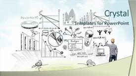  Presentation with architect - PPT layouts with architect presenting his design background and a  colored foreground