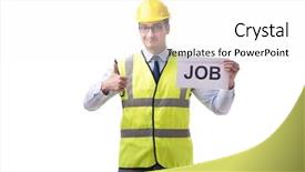  Presentation with recruitment - Audience pleasing PPT layouts consisting of architect recruitment - construction supervisor in recrtuiment concept backdrop and a white colored foreground