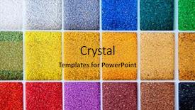  Presentation with flooring - Presentation theme consisting of architect sample of color stone background and a gold colored foreground