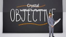  Presentation with objective - Amazing PPT theme having architect-standing-against-the-word backdrop and a dark gray colored foreground