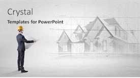  Presentation with architect - Amazing presentation having architect-standing-and-watching backdrop and a white colored foreground