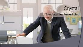  Presentation with architect - Amazing presentation having architect standing by desk work backdrop and a soft green colored foreground