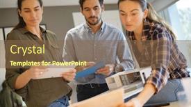  Presentation with architects - Audience pleasing theme consisting of architects looking over project for modern house design backdrop and a tawny brown colored foreground