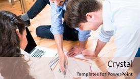  Presentation with architects - PPT layouts with architects or civil engineers bent background and a lemonade colored foreground