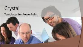  Presentation with company profile - Theme with architectural company profile - sales meeting background and a light gray colored foreground