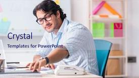  Presentation with young students working in groups - Presentation design featuring architectural compare - young handsome male designer working background and a  colored foreground