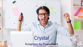  Presentation with young students working in groups - Colorful presentation theme enhanced with architectural compare - young handsome male designer working backdrop and a  colored foreground