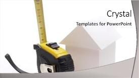  Presentation with comparison - Cool new theme with architectural comparison - color photo of a model backdrop and a  colored foreground