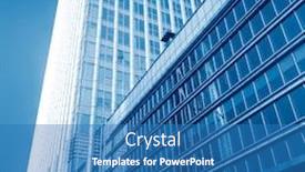  Presentation with complex - PPT layouts with architectural complex against sky in downtown tianjin china blue toned background and a teal colored foreground