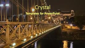  Presentation with bridge construction - Audience pleasing PPT theme consisting of architectural-construction-of-lighted-ancient backdrop and a tawny brown colored foreground