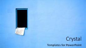  Presentation with architectural - PPT layouts having architectural detail in chefchaouen morocco africa background and a light blue colored foreground