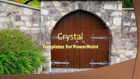  Presentation with architectural - Colorful PPT theme enhanced with architectural-detail-in-fiera-di backdrop and a tawny brown colored foreground