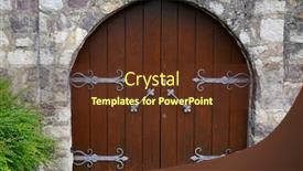  Presentation with architectural - Audience pleasing slide deck consisting of architectural-detail-in-fiera-di backdrop and a tawny brown colored foreground