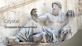  Presentation with rome italy - Presentation design enhanced with architectural detail in piazza del campidoglio rome italy europe background and a light gray colored foreground