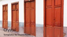  Presentation with architectural acoustics - Audience pleasing slides consisting of architectural detail in san sebastian backdrop and a  colored foreground