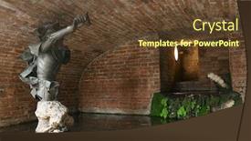  Presentation with world heritage - Beautiful PPT layouts featuring architectural-detail-in-siena-toscana backdrop and a tawny brown colored foreground