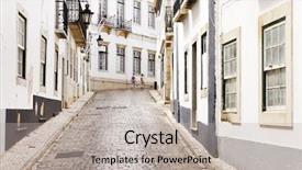  Presentation with old farm - Beautiful presentation theme featuring architectural detail in the old backdrop and a light gray colored foreground