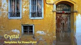  Presentation with architectural - Amazing presentation theme having architectural detail of a ruinous door backdrop and a tawny brown colored foreground