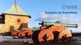  Presentation with architectural - PPT layouts enhanced with architectural-detail-of-akershus-fortress background and a light blue colored foreground