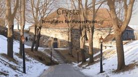  Presentation with architectural - Theme with architectural-detail-of-akershus-fortress background and a coral colored foreground