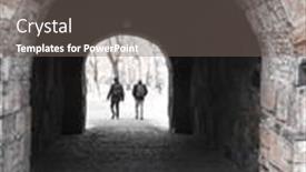  Presentation with architectural - PPT layouts featuring architectural-detail-of-akershus-fortress background and a gray colored foreground