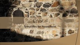  Presentation with architectural - Theme enhanced with architectural-detail-of-akershus-fortress background and a coral colored foreground