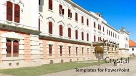  Presentation with transylvania - Cool new PPT theme with architectural-detail-of-alba-iulia backdrop and a lemonade colored foreground