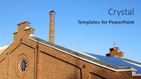  Presentation with architectural - Slides consisting of architectural-detail-of-honefoss-city background and a light blue colored foreground