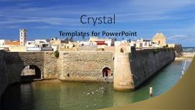  Presentation with heritage - Audience pleasing presentation theme consisting of a unesco world heritage backdrop and a teal colored foreground