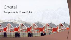  Presentation with architectural - Slide set with architectural-detail-of-svolvaer-resort background and a sky blue colored foreground