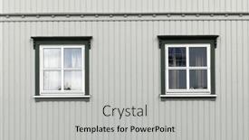  Presentation with architectural - Slide deck consisting of architectural-detail-of-svolvaer-resort background and a light gray colored foreground