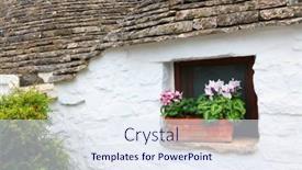  Presentation with architectural - Slide set with architectural-detail-of-the-historical background and a sky blue colored foreground