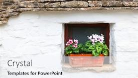  Presentation with architectural - Theme having architectural-detail-of-the-historical background and a sky blue colored foreground